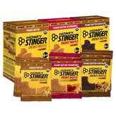 Honey Stinger vista frontal del paquete mostrando variedad y conveniencia
