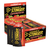 Honey Stinger front packaging showing Strawberry Kiwi flavor and 24-pack benefit