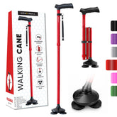 HONEYBULL red cane front view showing compact design and color benefit