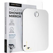 HONEYBULL espejo frontal limpio mostrando reflejo nítido y beneficio antivaho