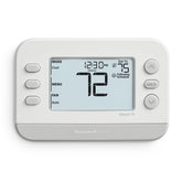 Honeywell Home front view showing gray trim and clear display for style matching