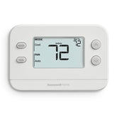 Honeywell Home X1N front view showing clean white housing and large screen benefit: easy reading