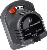 Honeywell M847D vista frontal mostrando carcasa compacta y conexiones eléctricas, fácil instalación