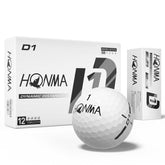 Honma pelotas D1 frontal del paquete mostrando diseño y cantidad