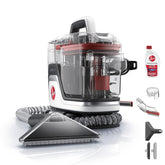 Hoover CleanSlate Plus front view showing controls and portability benefit