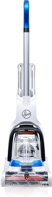 Hoover PowerDash Pet vista frontal mostrando diseño compacto y acceso sencillo