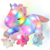 Hopearl front view showing full mommy unicorn and three baby unicorns, ideal for gifting