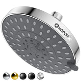HOPOPRO front view 6-inch showerhead showing full rain coverage benefit