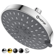 HOPOPRO front view 6-inch showerhead showing full rain coverage benefit
