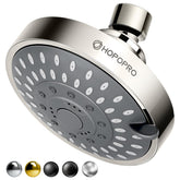 HOPOPRO front view fixed showerhead showing face and nozzles for stronger spray