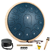 HOPWELL front view navy blue drum showing clear tones and inviting sound