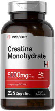 Horbäach frasco frontal mostrando 225 cápsulas y etiqueta clara