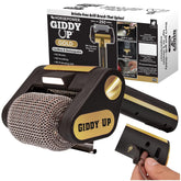 Horsepower Giddy Up Gold front view showing cordless design and benefit of easy cleaning