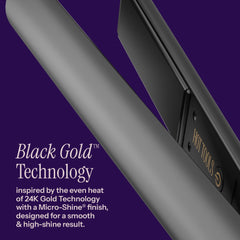 Hot Tools plate close-up highlighting Micro-Shine finish for reduced friction and shine