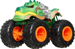 Hot Wheels Veloci-Racer coche 1:64 die-cast con acabado metálico para carreras rápidas