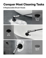HOTO ball brush cleaning bathtub curves to remove soap scum effectively