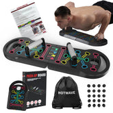 HOTWAVE front view folded board showing compact portability and quick setup