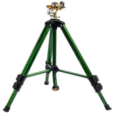 Hourleey front assembly showing tripod and sprinkler head for stable watering