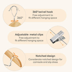 HOUSE DAY percha sosteniendo traje para presentar uso y cuidado