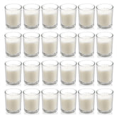 Housecret pack frontal de 24 velas votivas en vaso, ideal para eventos