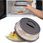 HOVER COVER vista frontal protege microondas evitando salpicaduras