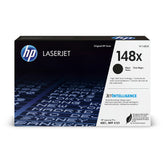 HP 148X front packaging showing cartridge and model for quick identification and reliability