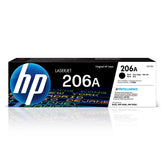 HP 206A front package showing cartridge and branding for reliable printing
