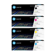 HP 218X front packaging showing four cartridges and clear product labeling for reliable supply