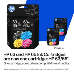 HP tri-color cartridge label detail delivering accurate color registration benefit