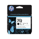 HP cartucho 712 frontal mostrando diseño y capacidad 80 ml para impresiones fiables