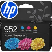 HP pack 952 frontal mostrando caja y colores, garantía de compatibilidad
