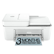 HP DeskJet 4255e front view showing compact all-in-one design and quick access benefit