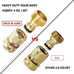HQMPC assembled male and female connection demonstrating snap-fit release and fast swapping