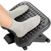 HUANUO reposapiés frontal mostrando superficie amplia y ergonomía