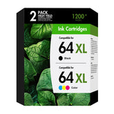 HUEFLOW front packaging showing 64 64XL combo pack and cost-saving benefits