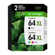 HUEFLOW front packaging showing 64 64XL combo pack and cost-saving benefits