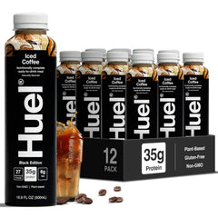 Huel bottle front view showing brand and ready-to-drink convenience