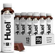 Huel ready-to-drink front packaging showing nutrition and convenience benefits