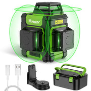 Huepar HM03CG vista frontal con lentes verdes para mejor visibilidad