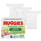HUGGIES frente del envase recambio con fácil dispensado y almacenamiento