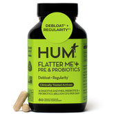 HUM Flatter Me Plus front bottle showing clean label and benefits