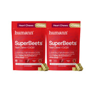 HumanN SuperBeets frente del envase mostrando 120 masticables y beneficio práctico
