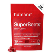 HumanN SuperBeets front packaging showing bottle and label, convenient daily support
