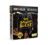 Hunt A Killer box front showing Salem Slicer artwork and immersive packaging benefit of authenticity