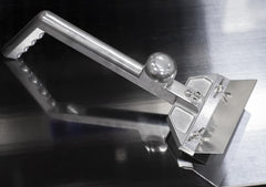 HUOYANSHE closeup of stainless-steel blade showing sharp edge for efficient scraping