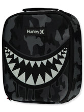 Hurley bolsa frontal Grey Camo Shark mostrando diseño y práctica resistencia