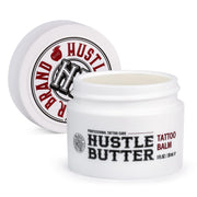 Hustle Butter Deluxe envase frontal mostrando tamaño práctico y protección