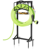 HXJLJY front view of assembled hose holder showing stable freestanding benefit