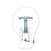 HydraPak clear reservoir front view showing slim profile and capacity benefit