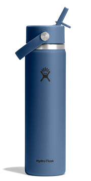 Hydro Flask vista frontal en harbor blue mostrando diseño y color duradero